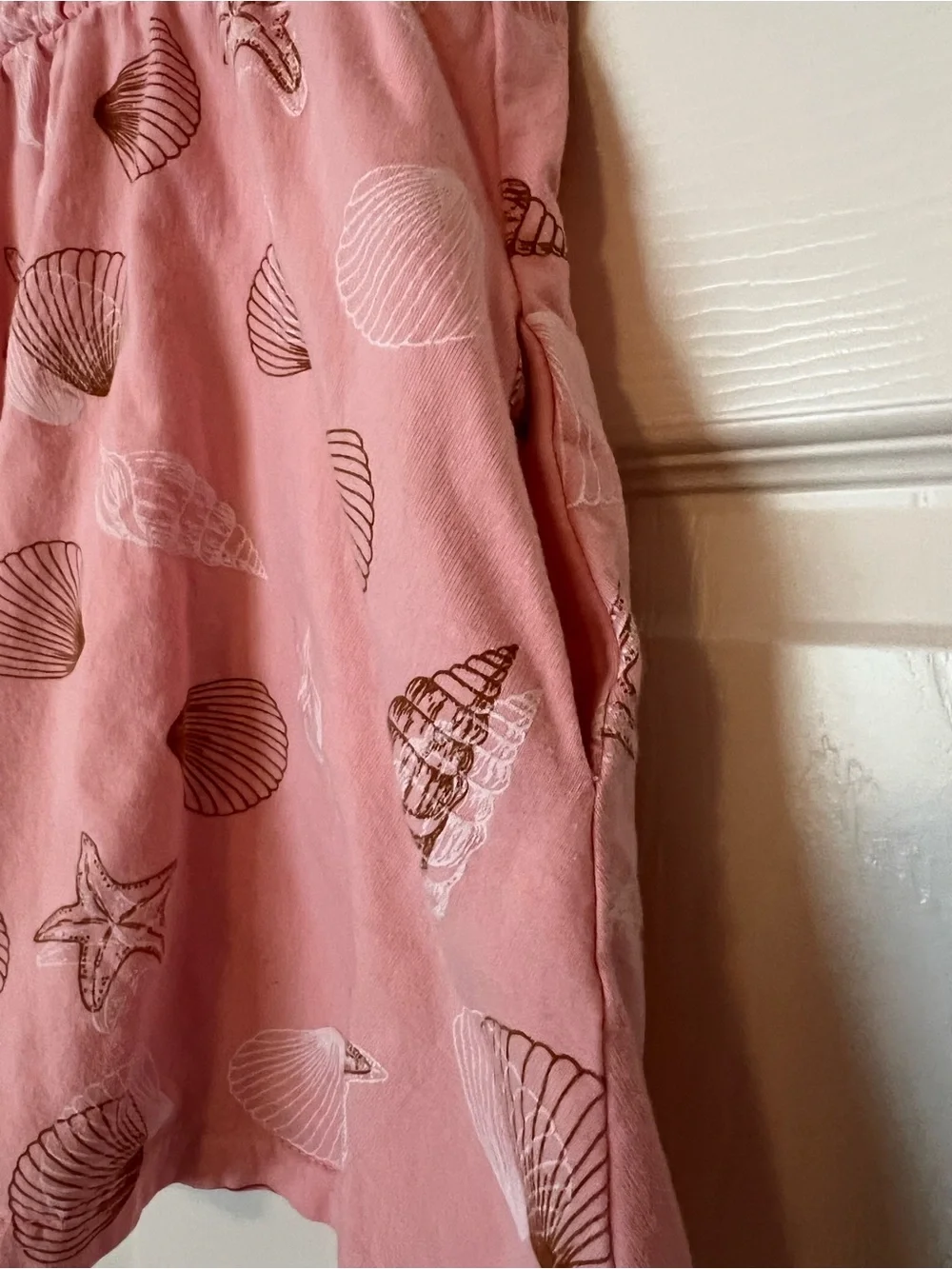 Girls' Pink Seashell Print Dress - Dot Australia